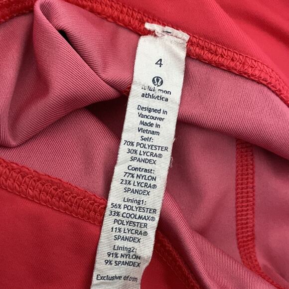 Lululemon Run Inspire Crop II Prisma Guava Lava Boom Juice Size 4 Leggings - Picture 5 of 12